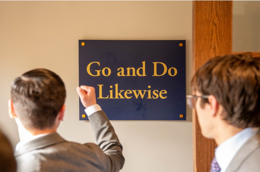 Go and Do Likewise sign