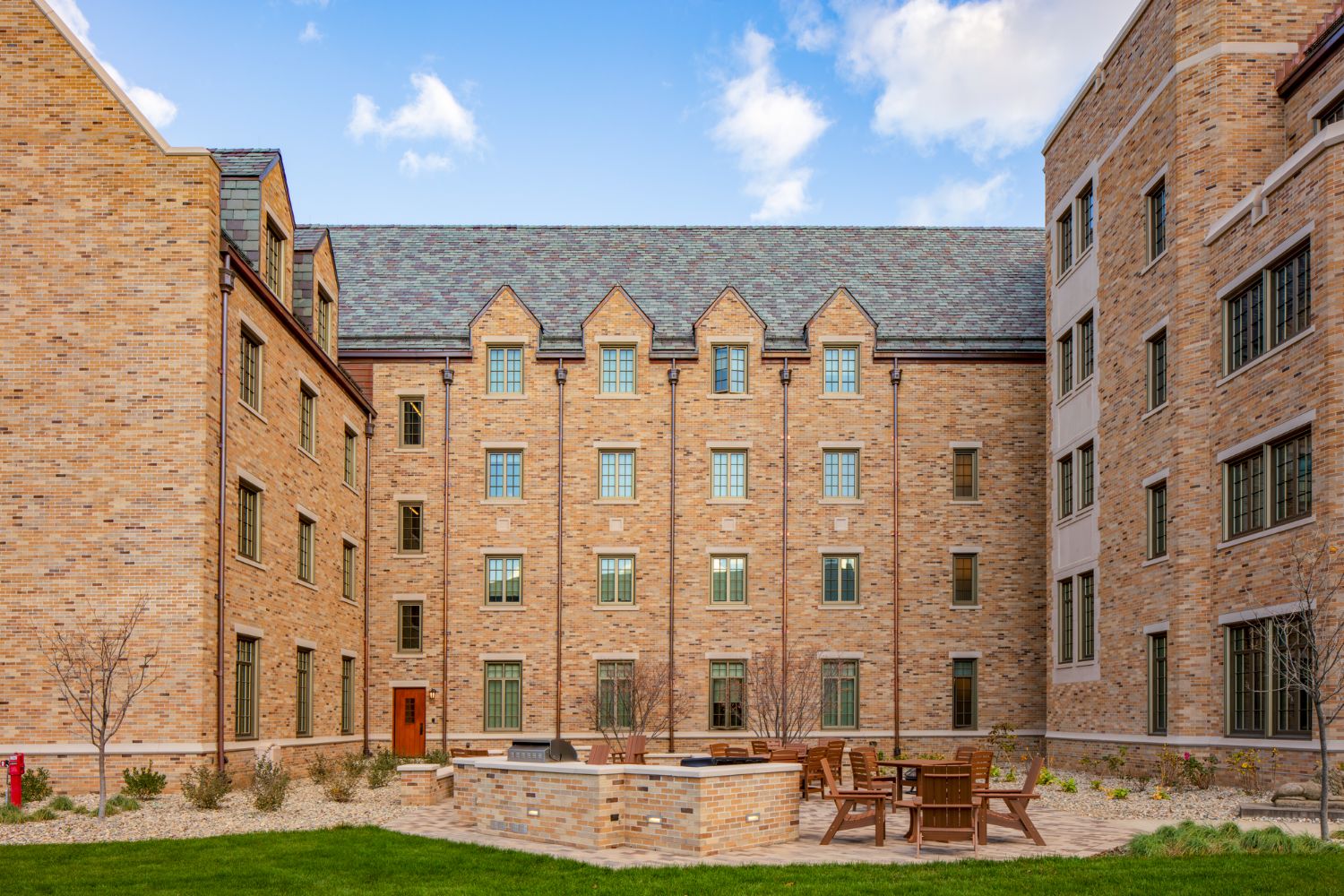 Graham Family Hall patio